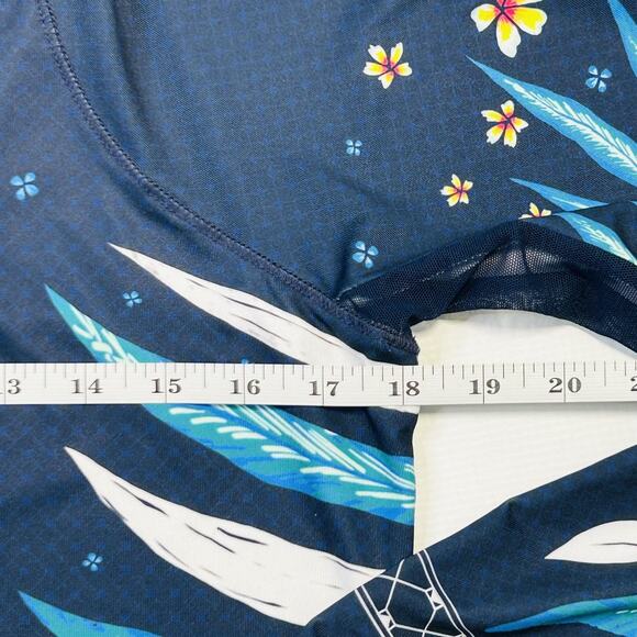 Lucky in Love Womens Large Long Sleeve Rash Guard Mesh Trim Tennis Top - Picture 11 of 14